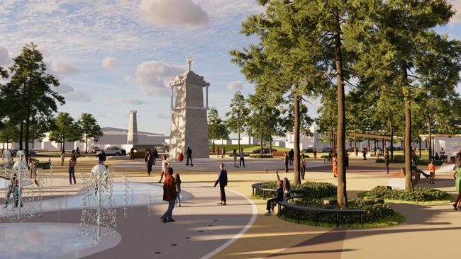 The Semaphore foreshore master plan includes a public waterplay space and skate park. Source: Port Adelaide Enfield Council