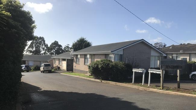 The East Devonport units where a shooting took place