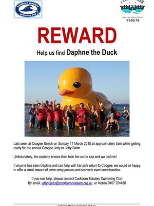 The reward poster for Daphne.