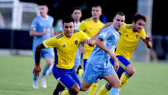 Gold Coast Premier League football Palm Beach vs. Broadbeach United at Mallawa Sports Complex. (Photo/Steve Holland)