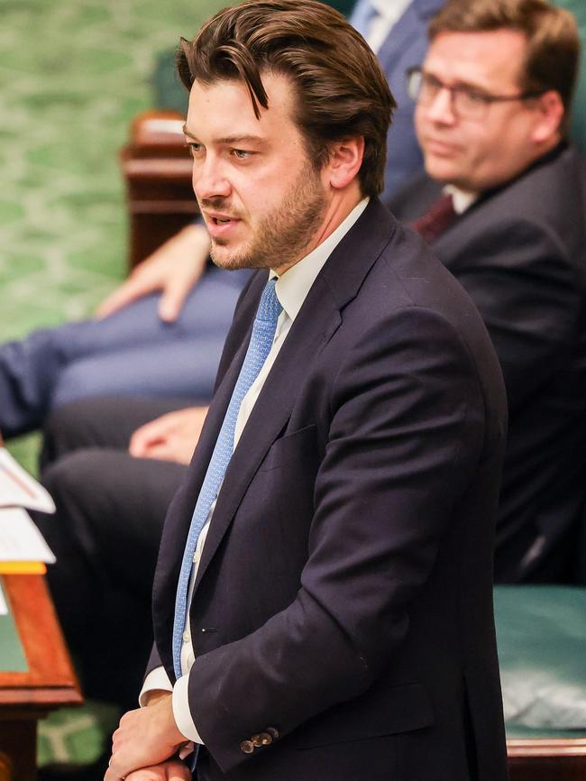 Jack Batty accused Labor of “losing control” of youth crime. Picture: Russell Millard Photography