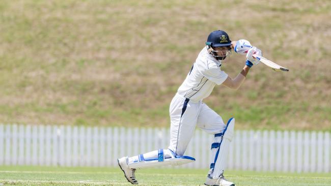 Paul Draheim as a batsman - he is also a fine hurdler.Picture: Kevin Farmer