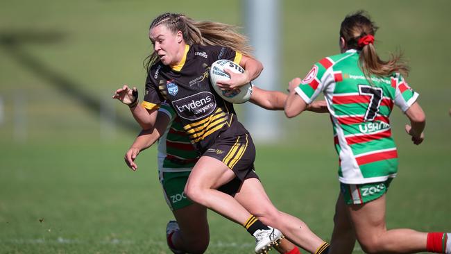 Brooke Wilkins of the Mounties Harvey Norman Women's Premiership side. Picture: Bryden Sharp - NSWRL