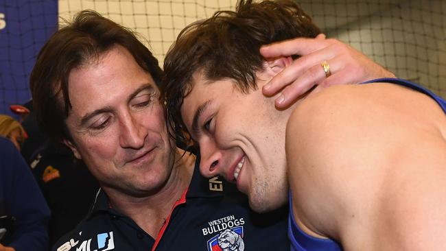 Would Luke Beveridge give Josh Dunkley the midfield role he craves if he stayed at the club? Picture: Quinn Rooney/Getty Images