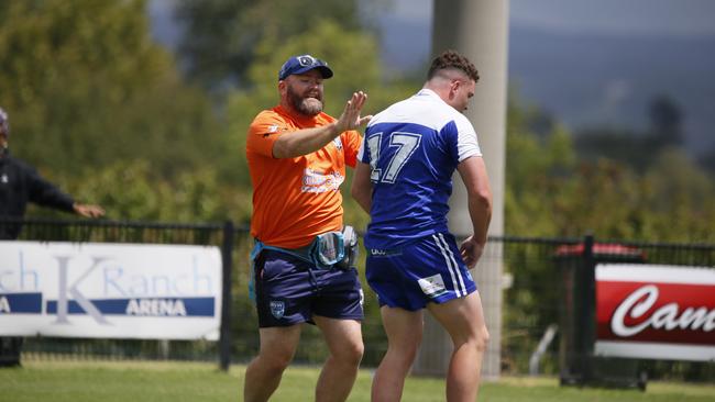 Ricky Carrington in action for the North Coast Bulldogs against the Macarthur Wests Tigers during round two of the Laurie Daley Cup at Kirkham Oval, Camden, 10 February 2024. Picture: Warren Gannon Photography