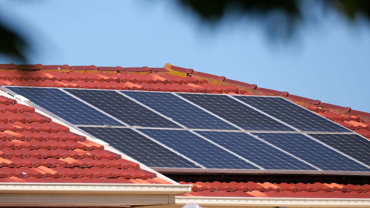 With electricity prices soaring, many people are wondering whether it is a good time to invest in solar. Picture: NCA NewsWire/Luis Enrique Ascui