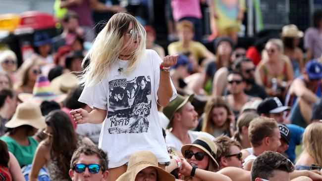 Ride on. The crowd at St Jerome's Laneway Festival. Picture: Mark Stewart