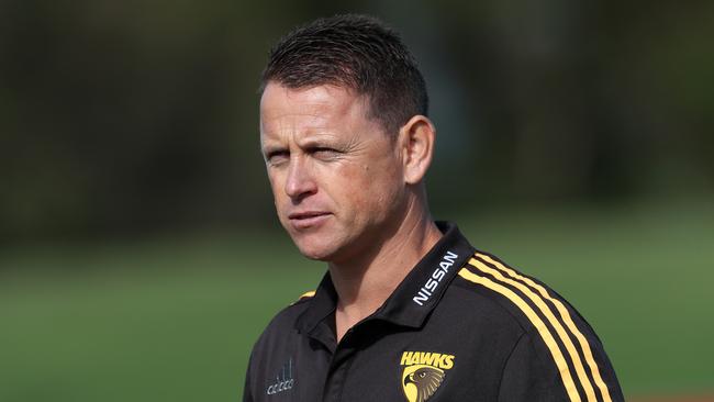 Brendon Bolton is currently an assistant coach with Hawthorn. Pic: Michael Klein