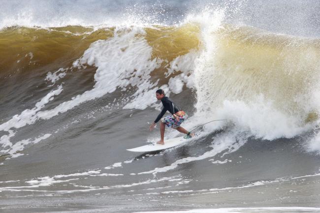 Alexandra Headland gets good lefts and rights for longboarders and shortbaorders alike. Picture: Nicholas Falconer