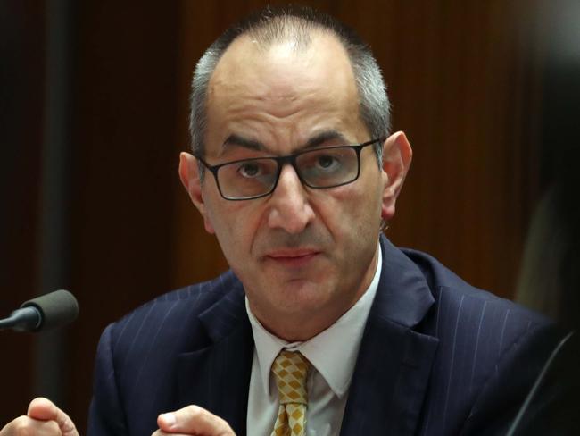 Senate Estimates AFP in Parliament House in Canberra.Home Affairs Department Secretary Michael Pezzullo. Picture Gary Ramage