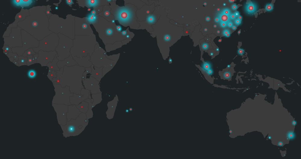 A map has launched which shows national and state data using an interactive map.