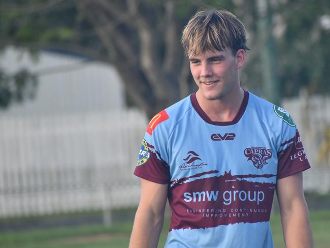 CQ Capras under-19 squad at a pre-season training session at Kettle Park, Rockhampton, on December 18, 2024.