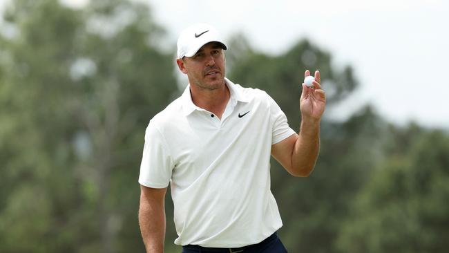 Brooks Koepka leads the Masters. Photo: Patrick Smith/Getty Images/AFP.