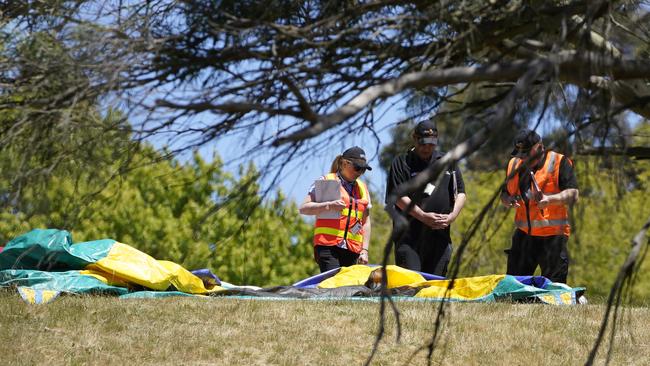 Scene at Hillcrest Primary School in Devonport where five children were killed. Picture: Rob Burnett