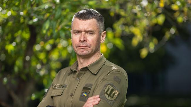 Ukrainian Defence Ministry adviser Yuriy Sak in Canberra on Tuesday. Picture: NCA NewsWire / Gary Ramage