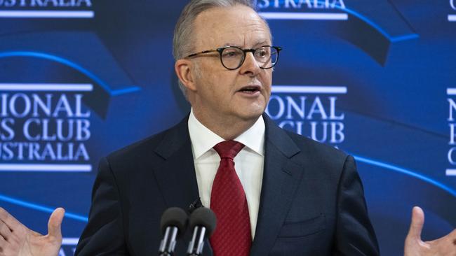 Prime Minister Anthony Albanese says banning spamming could be undemocratic. Picture: Jason Edwards / NewsWire