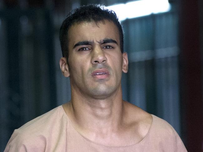 In this Monday, Feb. 4, 2019, photo, Bahraini Hakeem al-Araibi leaves the criminal court in Bangkok, Thailand. Thailand's government insists it cannot free Hakeem who has refugee status in Australia until hearings on Bahrain's request for his extradition are completed. (AP Photo/Sakchai Lalit)
