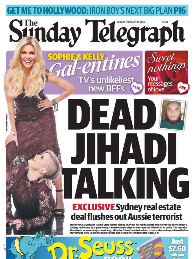 Sunday Telegraph of February 14, 2016.