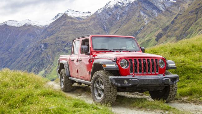 Jeep's dual-cab Gladiator Rubicon ute relishes the outdoors.