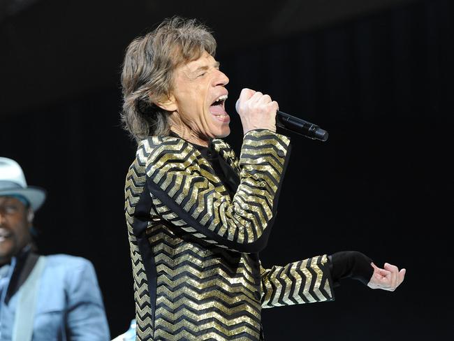 Mick Jagger performs live at Allphones Arena. Picture: Justin Sanson