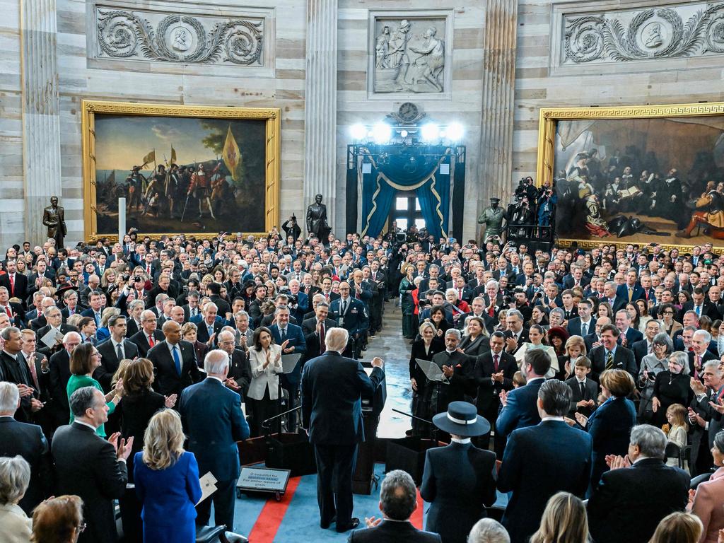 The inauguration of Donald Trump. Picture: AFP