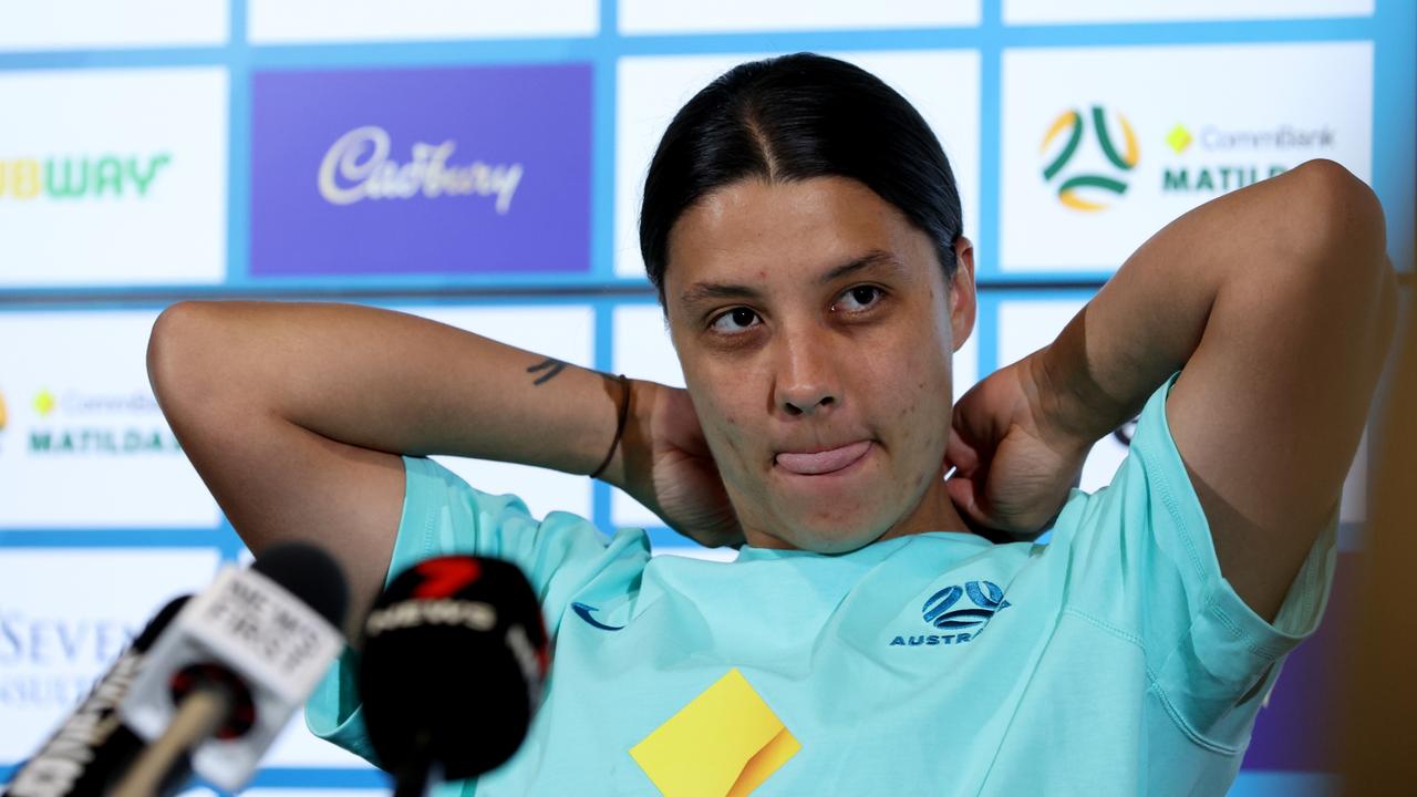 Samantha Kerr and the Matildas suffered embarrassing losses against Canada. Picture: Will Russell/Getty Images