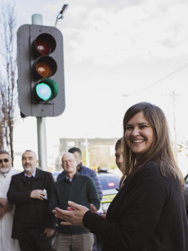 Helen Kratzmann led the campaign for the crossing. Picture: Angela Cornish