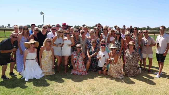 The Echuca Crew attend the 2024 Echuca Cup races Picture: Brendan Beckett