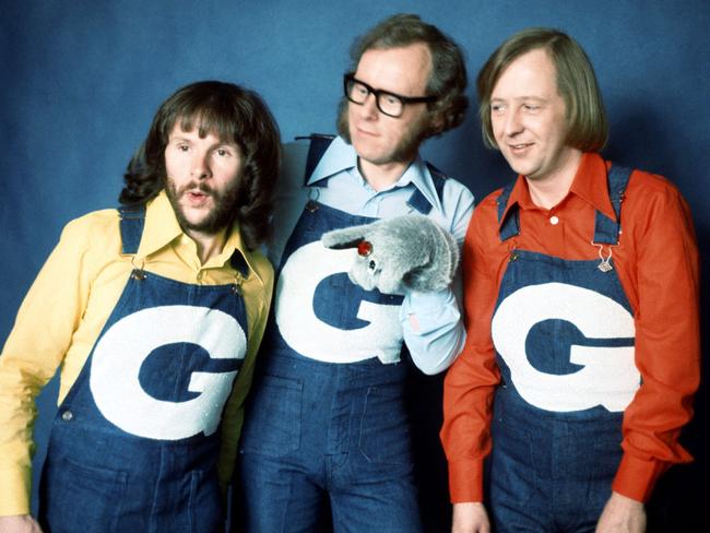 Classic comedy. Graeme Garden, Tim Brooke-Taylor and Bill Oddie in their Goodies heyday. Picture: Supplied