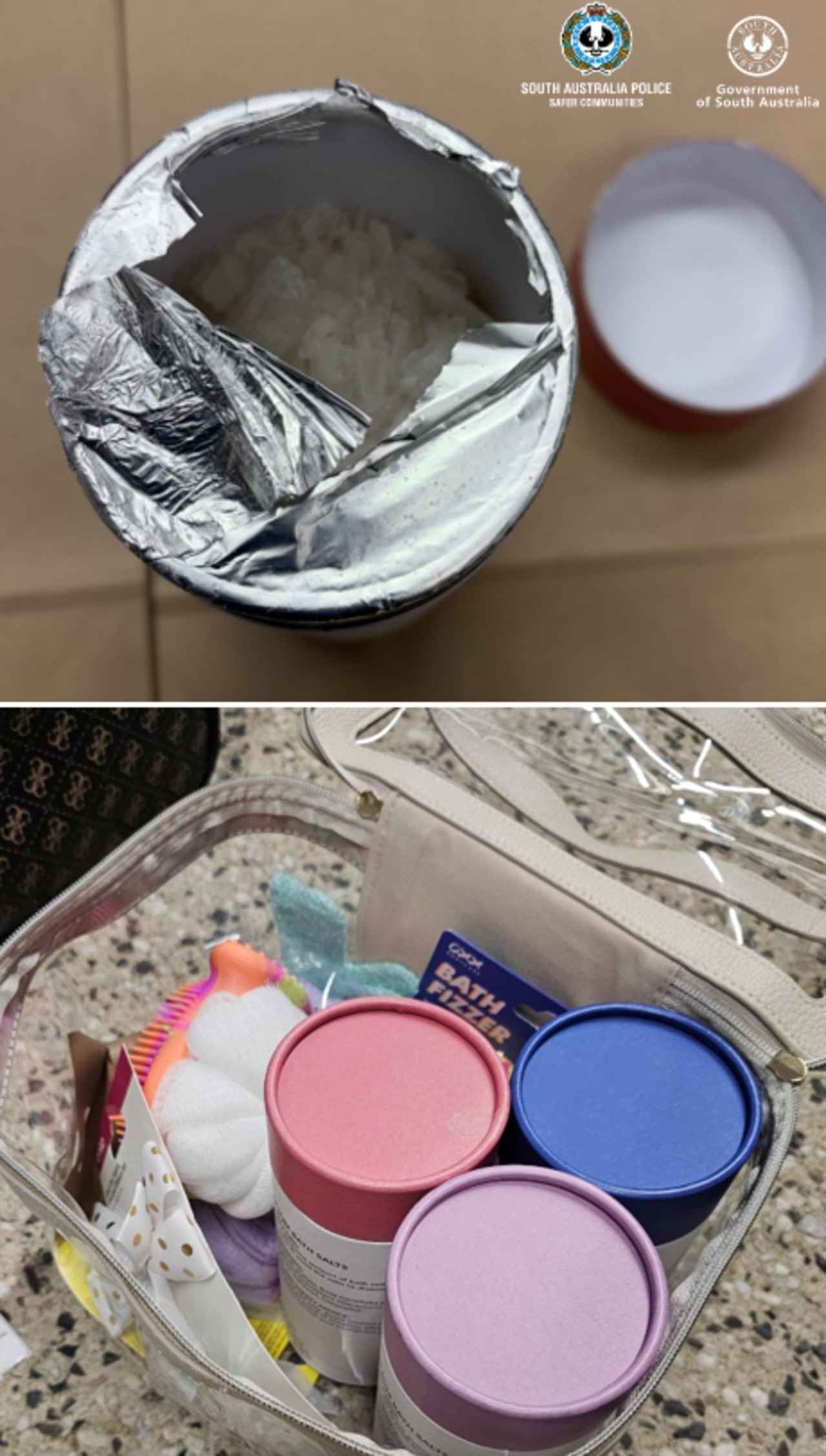Trio arrested at airport over kilos of meth disguised as bath salts
