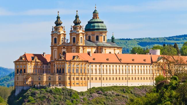 The imposing Melk Abbey in Austria.