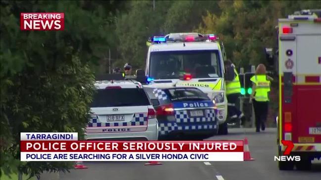 Manhunt after police officer injured in hit and run | news.com.au ...