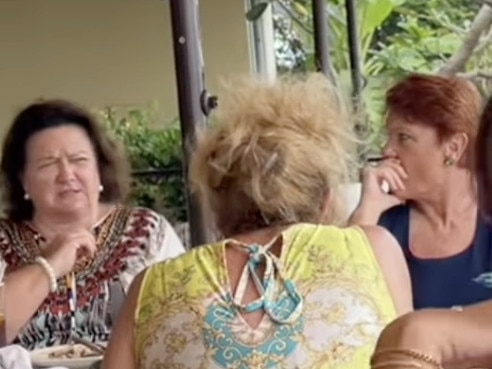 Gina Rhinehart and Pauline Hanson spotted on holiday together in, Thailand. Picture: instagram - https://www.instagram.com/stories/akirazayy/3538056013419337036/