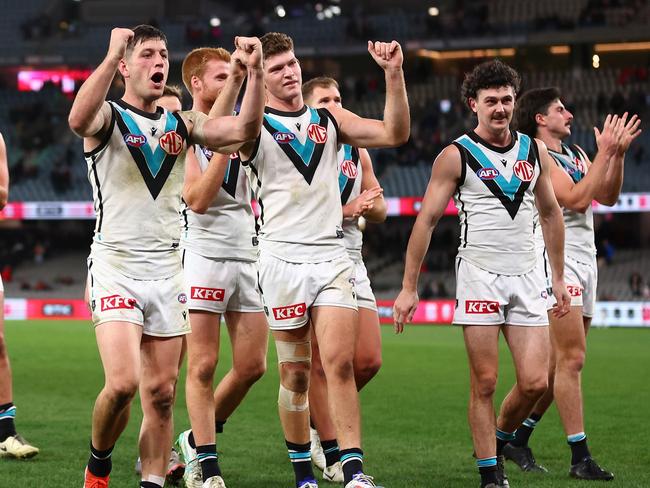 It was an important win for Port Adelaide on Sunday. Picture: Graham Denholm/AFL Photos