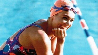 Samantha Riley as a young swimmer. Picture: Supplied