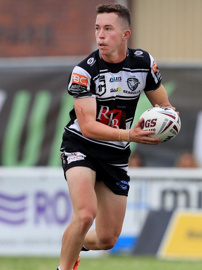 Tom Weaver in action during the Queensland Rugby League Mal Meninga Cup clash between the Burleigh Bears V Tweed Heads Seagulls played at Pizzy Park, Miami, Picture: Scott Powick Newscorp