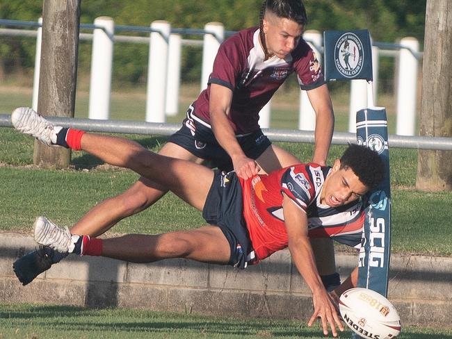 One of many St Pat’s tries in a barnstorming semi-final performance.