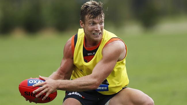 Former AFL player Rhys Palmer during his time with GWS. Picture: Phil Hillyard