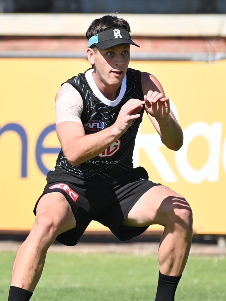 Port Adelaide star Zak Butters at training on Monday. Picture: Keryn Stevens