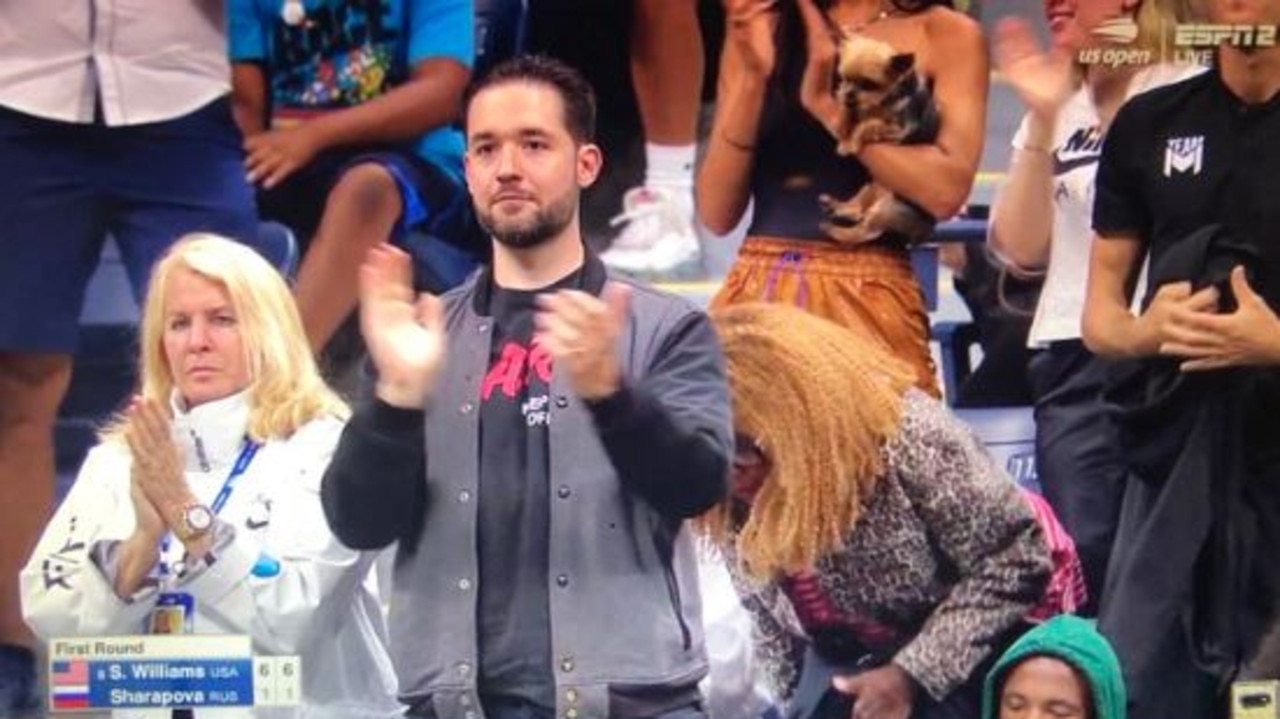 Alexis Ohanian displayed a pointed message at the 2019 US Open.