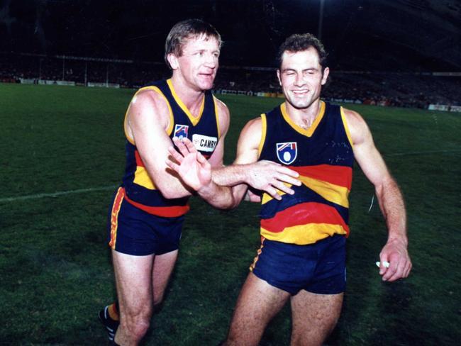 Chris McDermott and Tony McGuinness after defeating Collingwood.