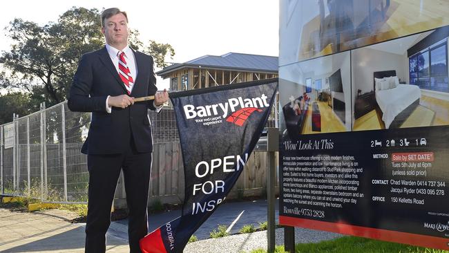 Barry Plant Real Estate agent Brenton Wilson pictured in Rowville. Picture: Stephen Harman