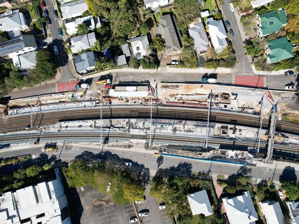 Fairfield station aerial shot. Picture: Dan Peled via The Photo Pitch.