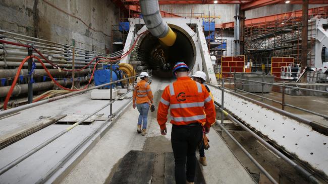 Melbourne’s Metro Tunnel project. Picture: David Caird