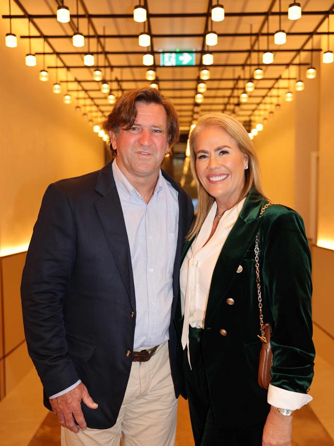 Des Hasler and Rebecca Frizelle at the Gold Coast Titans NRLW 2025 Season Launch at Isoletto The Star Gold Coast. Picture, Portia Large.