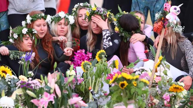 Ellidy at a memorial for Chumpy. (Photo by Chris Hyde/Getty Images)