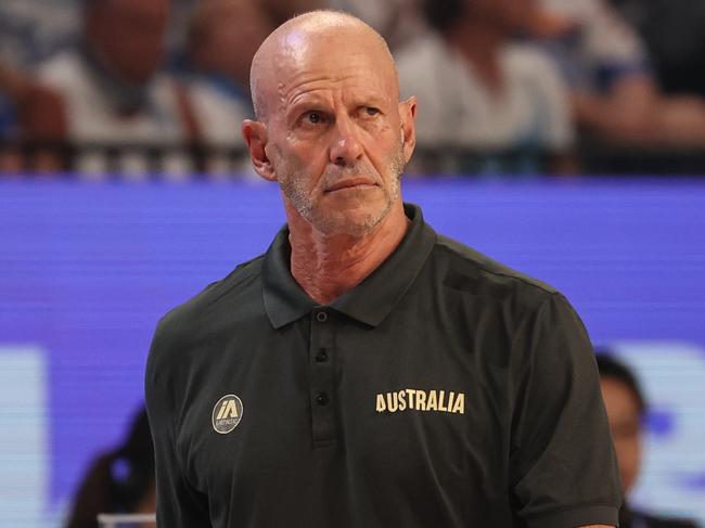 Boomers coach Brian Goorjian has hit back at critics in his first interview since returning to Melbourne from the FIBA World Cup. Picture: Getty Images