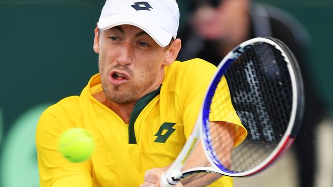 John Millman has come up with an ingenious idea to get tennis going again in Australia. Picture: Getty Images