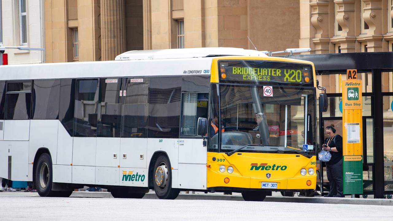The Bridgewater Express Metro bus at Elizabeth Street in Hobart on Tuesday 19th November 2024. Picture: Linda Higginson