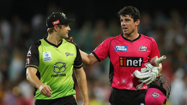 Shane Watson (L) and Moises Henriques (R) are two skippers walking a suspension tightrope.
